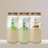 TATWANI HERBALS Multani Mitti Powder + Amla Powder + Tulsi Powder 300g (100g Each) Combo for Immunity Boost and Respiratory Wellness Men & Women